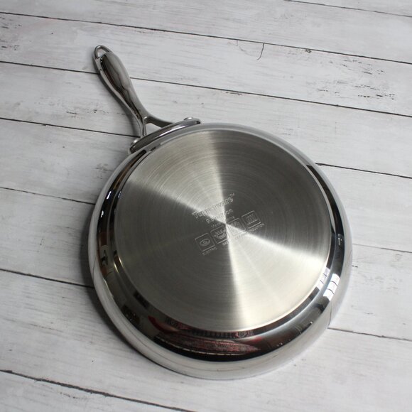 NEW Tupperware Chef Series Non Stick 9.5" Open Fry Pan Stainless Steel - Picture 5 of 5